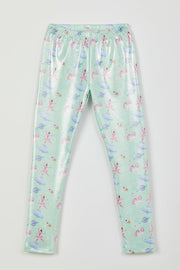 Ballerina in Space Mint Leggings