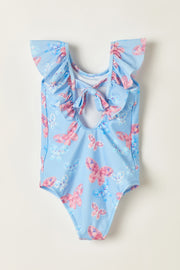 Floral Butterflies Flounce Swimsuit