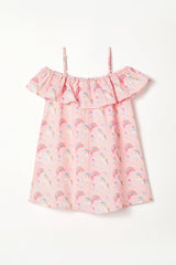 Rainbows and Unicorns Frilly Beach Dress