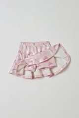 Rainbows and Unicorns Pink Cropped Top & Short Skirt Set