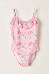 Rainbows and Unicorns Pink Swimsuit