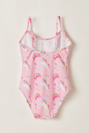 Rainbows and Unicorns Pink Swimsuit