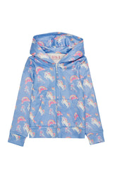 Rainbows and Unicorns Blue Hoodie Sweatshirt