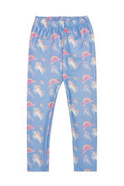 Rainbows and Unicorns Blue Leggings