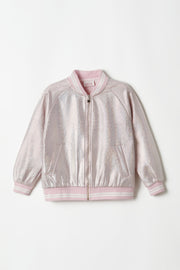 Sparkling Pink Bomber Jacket