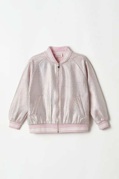 Sparkling Pink Bomber Jacket