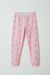 Unicorn in Wonderland Pink Pajamas Set