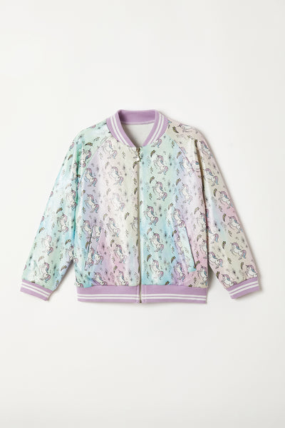 Unicorns and Stars Bomber Ceket